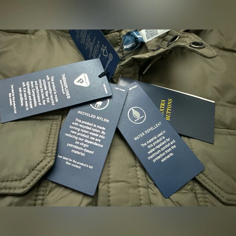 Polo Ralph Lauren Men's Olive Puffer Jacket - Picture 14 of 16